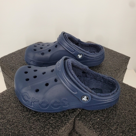 Crocs Baya Lined Clog Navy Men 5 Women 7 Shoes Blue - Picture 16 of 16